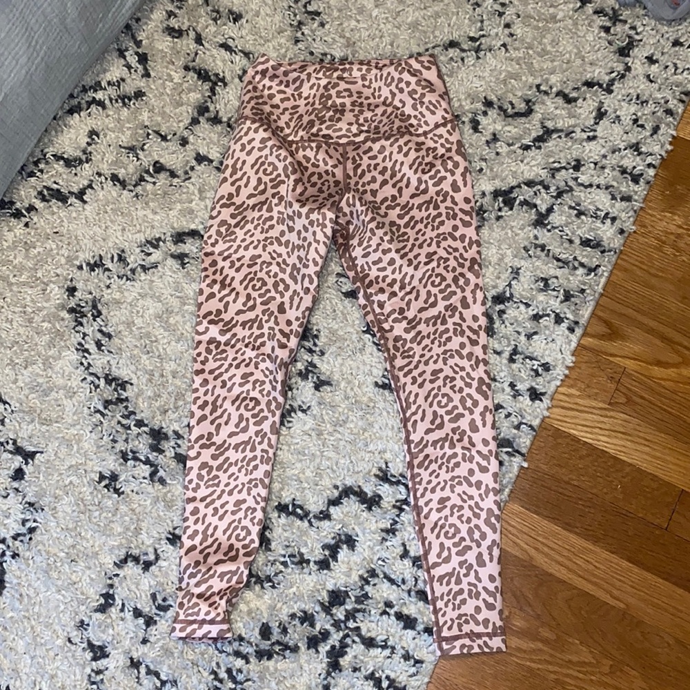 Pink cheetah leggings